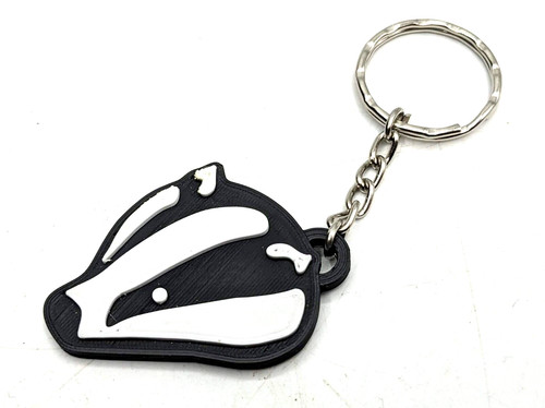 Badger keyring - badger,