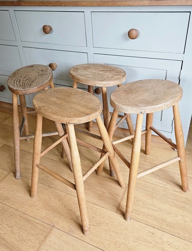 Vintage wooden school - vintage, stool