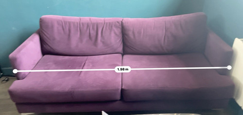 Purple velvet seater - 3,