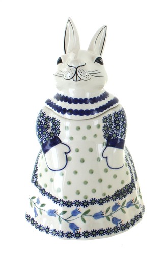 Blue rose polish pottery - blue,