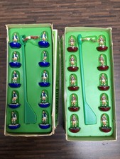 Vintage Subbuteo Burnley v Blackburn Teams, Pitch And Accessories