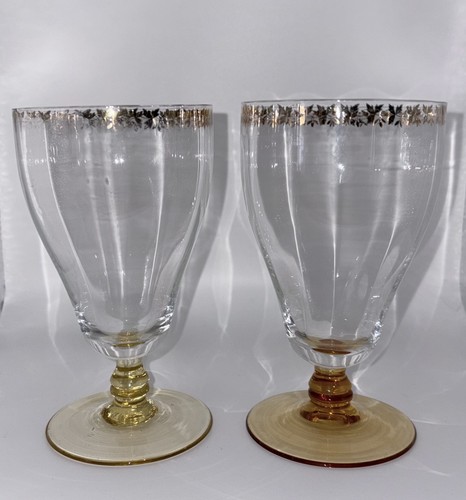 Pair hand blown - of, art