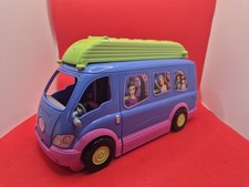 Polly Pocket Matell Camper Van Mini Bus Working Music Disco, Needs New Batteries