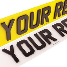 Premium UK Number Plates | 2D | 3D | 4D | 4D Gel | 100% Road / MOT Legal