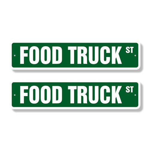 Food truck street sign 2 - street,