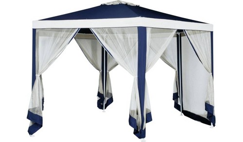 Hexagonal garden gazebo - 4m,