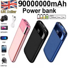 90000000mah Power Bank USB-C Pack Backup Battery Fast Charger For Mobile Phone