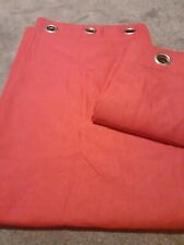 Modern used eyelet lined voile curtains 88x72 in fushia pink 