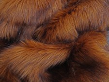 Foxy Deluxe 60mm Pile Faux Fur Fabric Super Luxury Fabric with guard hairs