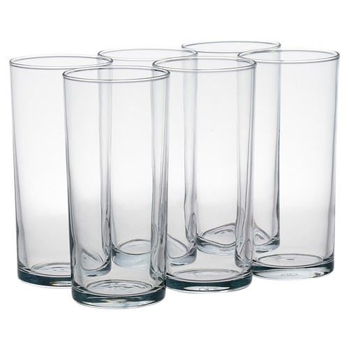 6pc tall glasses - set, juice