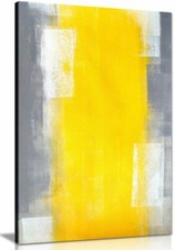 Abstract Yellow & Grey Modern