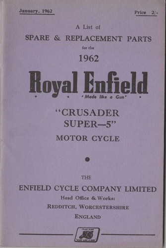 Royal enfield 1962 crusader - royal,