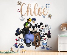 Steamboat Willie Friends Removable Wall Decal - Boys Room Gift - BR479