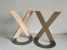 IKEA Skribent Bookends Wooden 'X' Bookstands Library Study Bookshelf  