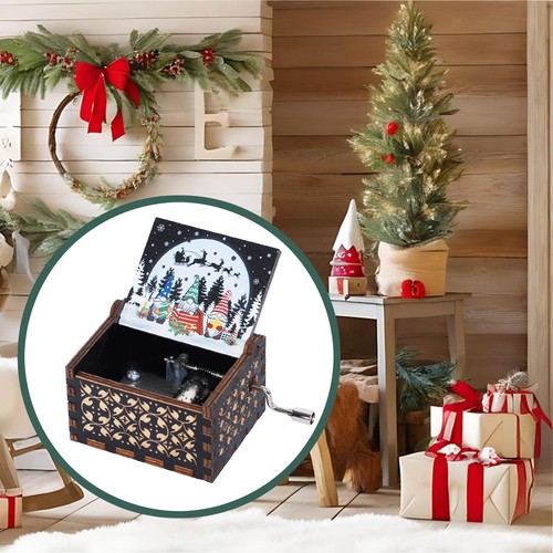 Christmas music box ornament - christmas,