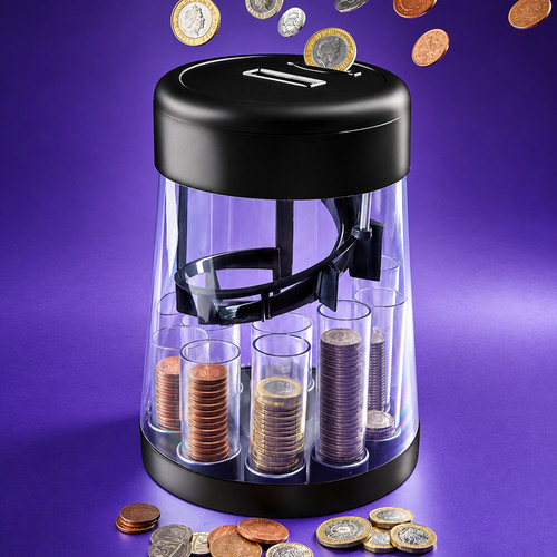 Digital coin counter sorter - counter,