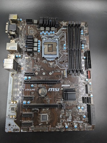 Msi z170 pro atx motherboard - pro,