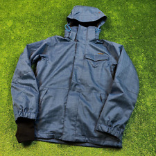 O'neill Escape Series Jacket Adult Extra Small Full Zip Blue Check Windbreaker *