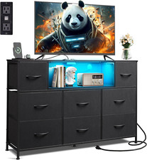 Black Dresser for Bedroom, TV