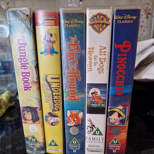 Vhs disney tapes bundle - tapes,
