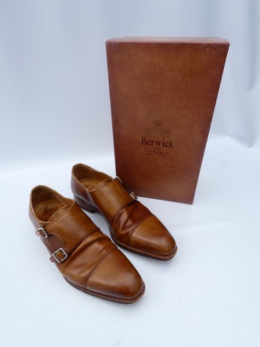 Berwick monk shoes leather - berwick, tan