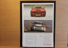 Original TOYOTA CELICA GT-FOUR magazine advert frame-ready wall-art flat-pack