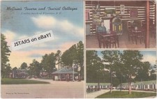 c. 1950 FLORENCE, SC, McCAIN'S TAVERN, WURLITZER 1015 JUKEBOX, PINBALL POSTCARD