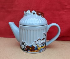 Wade Whimsical Teapots 'Feline Collection' Cat Teapot- Designed By Judith Wooten