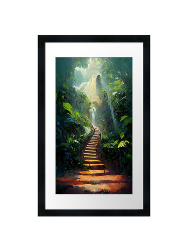 Stairway heaven framed wall - heaven,