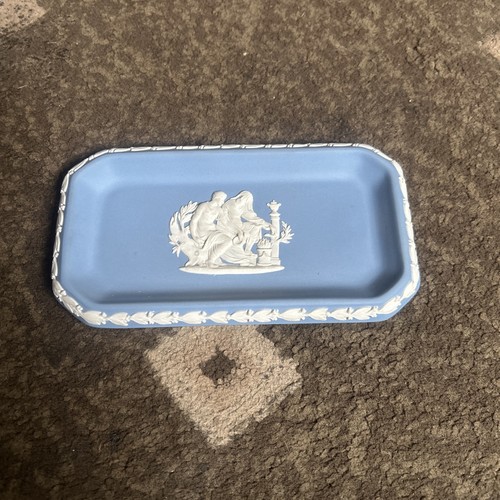 Wedgwood jasper ware blue pin - jasper,
