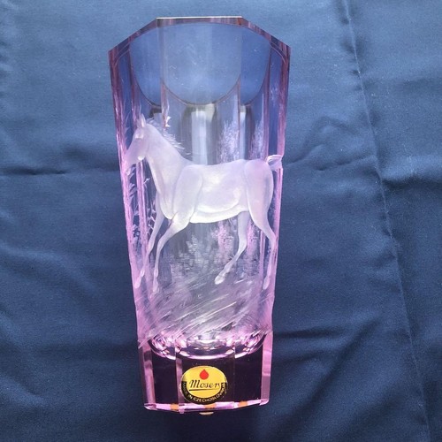 Moser vase czech art glass - czech,