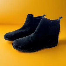Ask The Missus Mens Black Suede Boots UK Size 8, USA 10.5, AUS 10 Very Good Cond