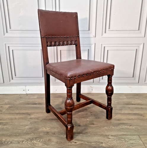 Antique oak dining chair - antique,