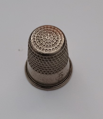 Vintage silver tone sewing