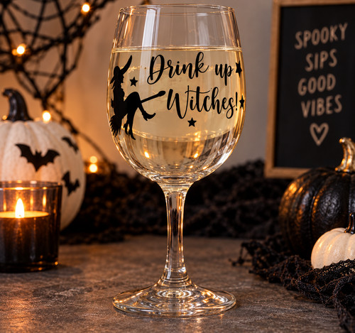 Spooky season witch wine - witch,