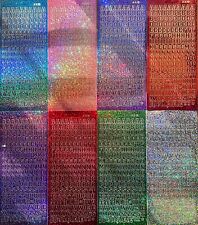 A-Z Alphabet Letter Diamond Sparkle Peel Off Sticker Card Making Craft Stickers