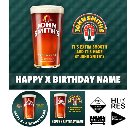 John smiths cake topper - john,
