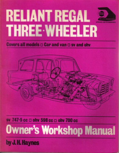 Reliant regal three wheeler - regal,