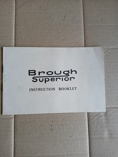 Brough Superior Instruction Booklet