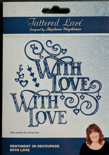 Tattered lace sentiment - sentiment, 3d
