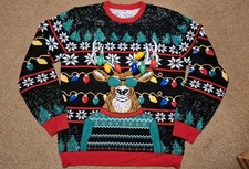 Unbranded Light Up Christmas Jumper Size XL. Unworn. Rudolf & Lights. Unisex.
