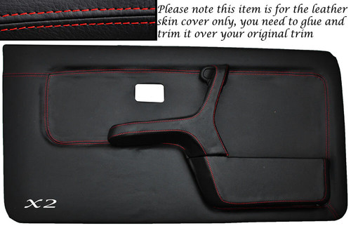 Red stitch front full door - red, 2x