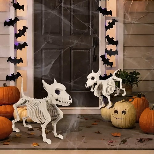 Halloween wolf skeleton - wolf,