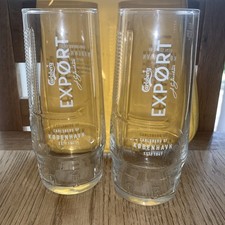 Carlsberg Export Pint Glasses x2