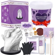 18/19X Hand Moulding kit W/ Stand Base Couples Holding Hands 3D Hand Casting kit