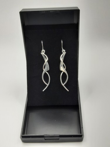 Sterling silver long drop - sterling,