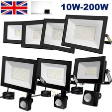 10-200W LED Floodlight Spot Light Watt Security Flood Light Outdoor Garden Lamps