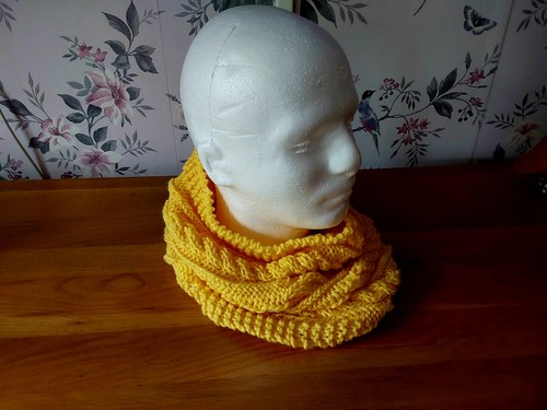 Hand knitted ladies neck cowl - knitted,