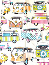 VW Fabric Retro - Scooter 100%