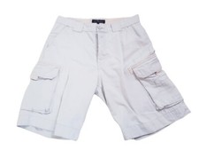 Jeff Banks Mens beige Straight Fit Cargo Casual Shorts Size 30UK Regular Button 